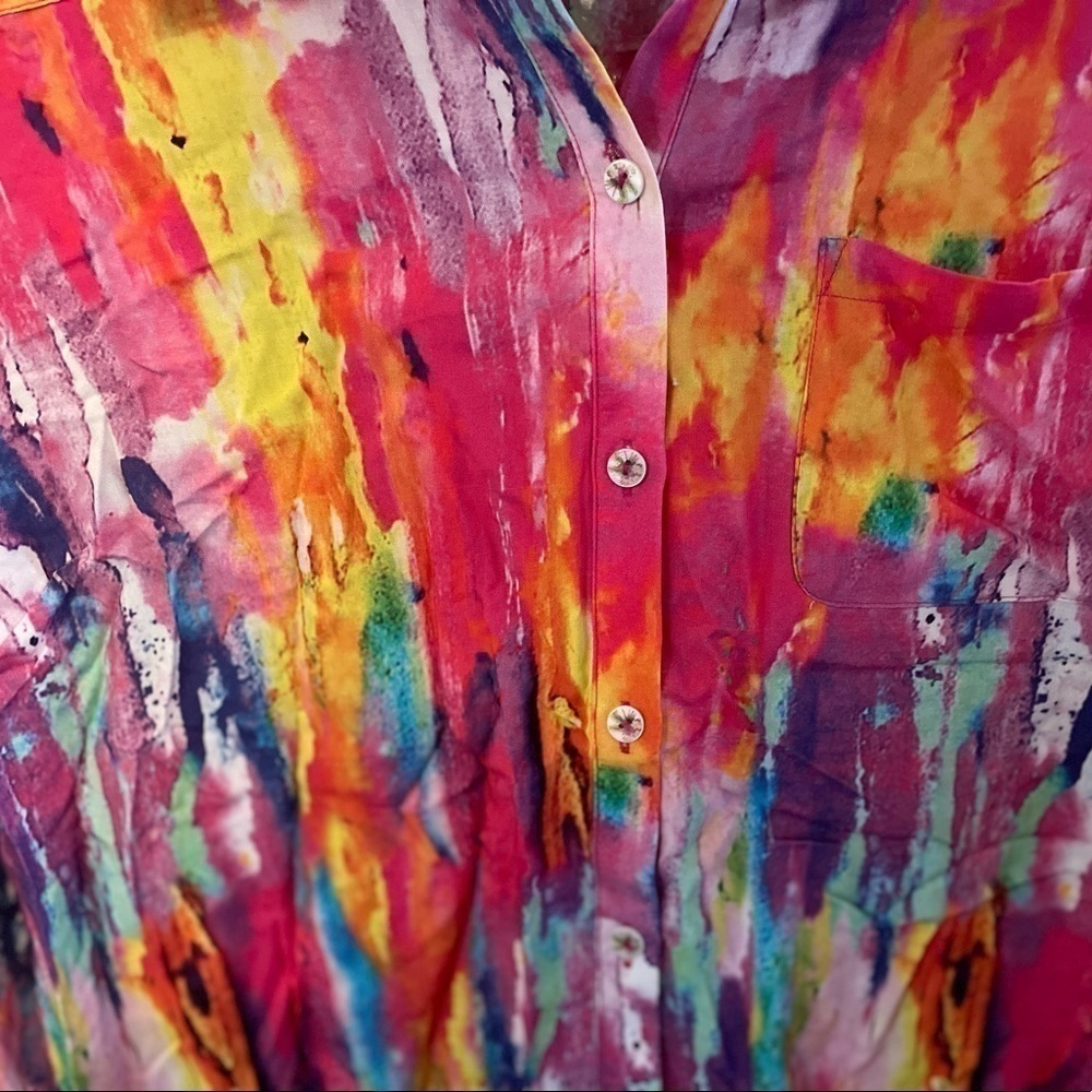 SOFT Surroundings Festiva vibrant Shirt - Picture 9 of 14